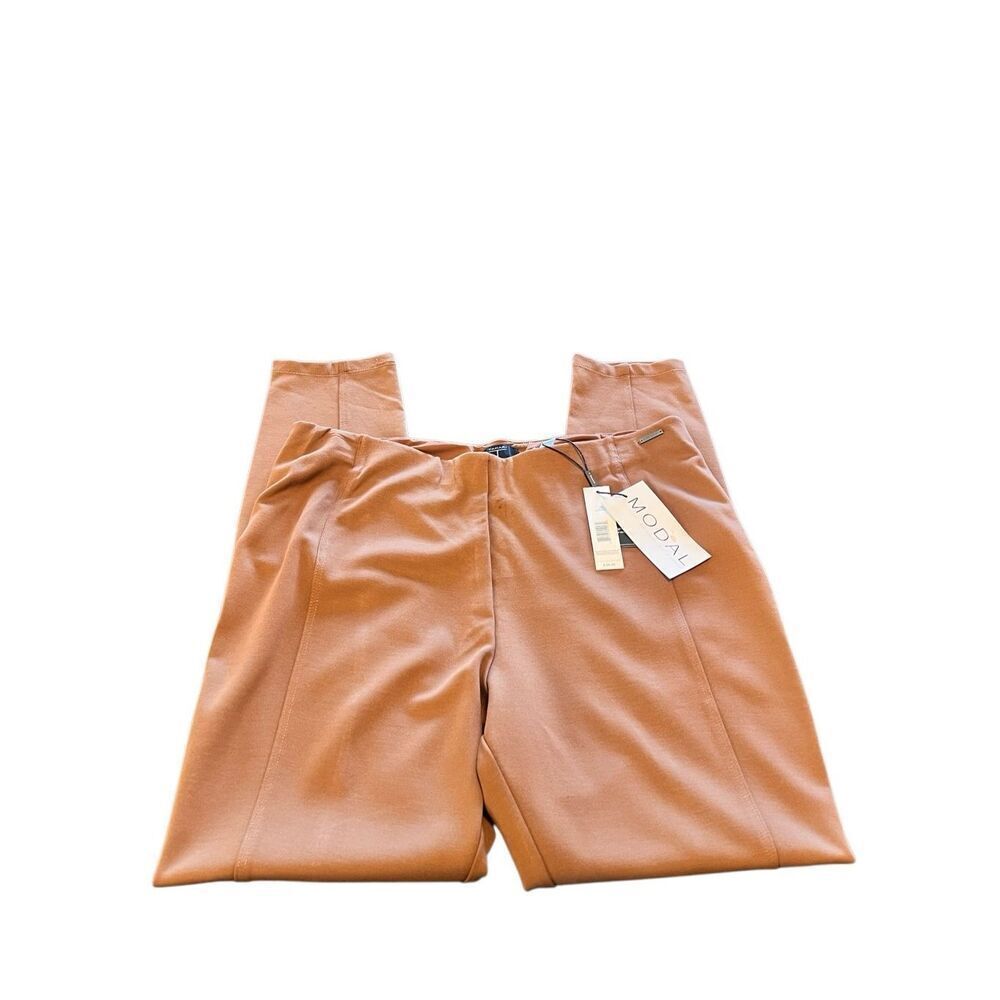 Tahari Women'sβTummy Control Slimming Ankle Pants Mocha Brown Size Large NWT